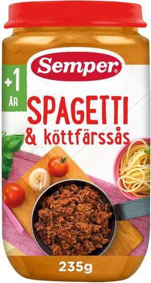 Spagetti Med Kötfärssås 1 År - City Gross