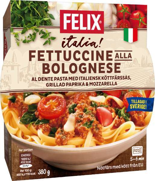 Fettucine Alla Bolognese, Fryst - City Gross