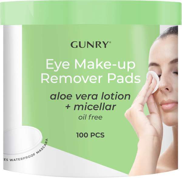 Eye Make Up Remover Pads Aloe Vera Gunry 100st Nätmat 