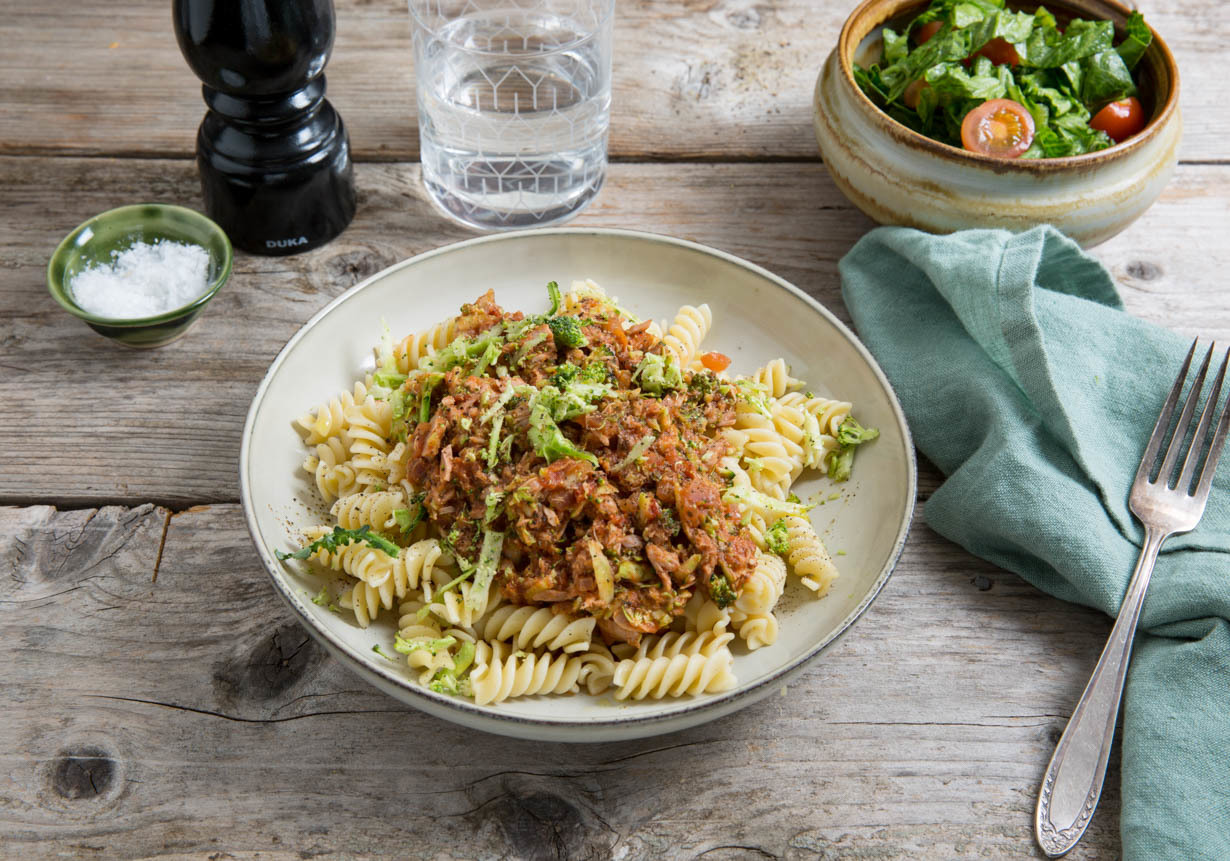 Tonfiskpasta med tomat och broccoli - City Gross