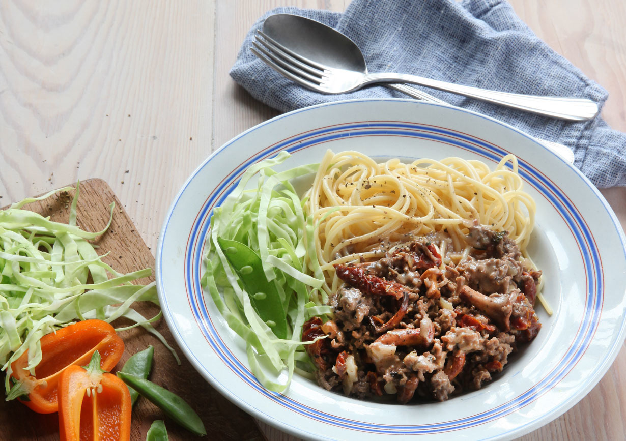 Pasta med färs- och kantarellsås - City Gross